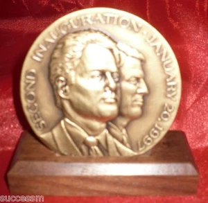 Medalla inaugural oficial Bill Clinton 1997 segundo mandato - Imagen 1 de 5