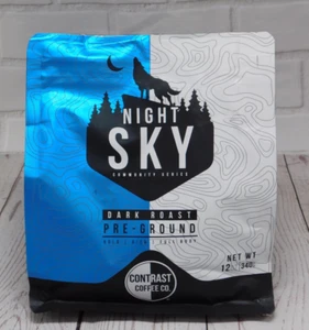 CONTRAST COFFEE Night Sky Blend Dark Roast Pre-Ground 12oz (340g) MICHIGAN MADE! - Picture 1 of 5