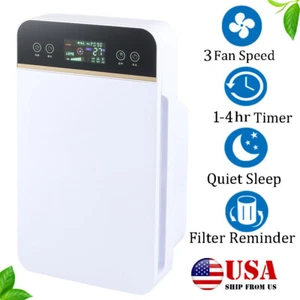 Room Air Purifier Cleaner HEPA Filter Remove Odor Dust Mold Home Allergies Smog - Picture 1 of 16