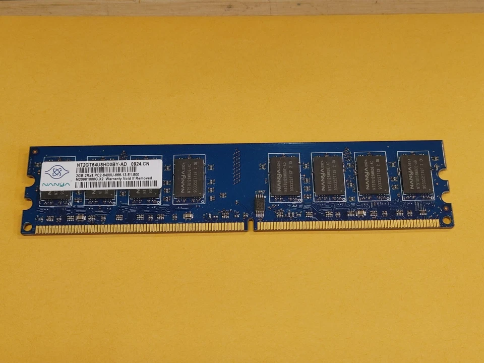 NANYA 2GB DDR2 PC2-6400 PC2-6400U MEMORY RAM (1651) - Image 1 of 1