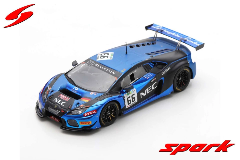 Spark 1/43 Lamborghini Huracán GT3 #66 Attempto Racing 24H Spa 2017 SB299 - Immagine 1 di 1