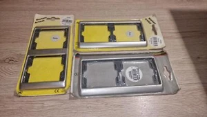 3 Stück Berker ARSYS Rahmen 2-fach Edelstrahl Abdeckrahmen Senk und Waagerecht - Bild 1 von 3