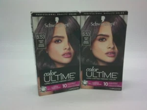 Schwarzkopf 2 Pk Color Ultime Long Lasting Permanent Hair Color 5.53 Violet Ash - Picture 1 of 4