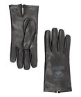 Moschino gloves men 60071M5470L16 Black leather mitt