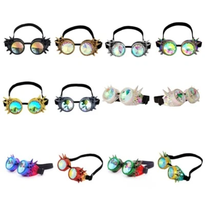 Gothic Goggles with Rivets Vintage Eyewear for Cosers Victorian Industrial Age - Image 1 of 4