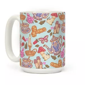 Cottagecore Peens Pattern Coffee Mug, funny Coffee Mug - Picture 1 of 3