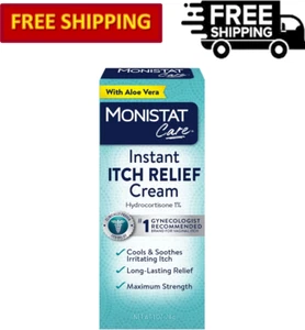 Monistat Instant Feminine Itch Relief Cream for Women Maximum Strength, 1 oz - Picture 1 of 6