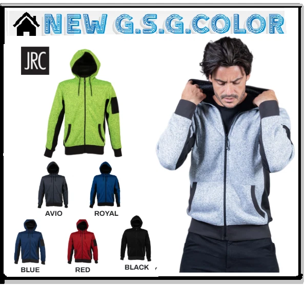 JRC Felpa uomo Knitted Fleece New Quebec Man