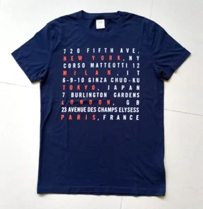 Abercrombie & Fitch T-Shirt with Addresses Size Large - Bild 1 von 1