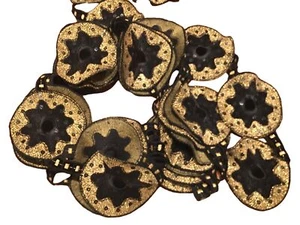Couture Black Velvet Trim Gold Black Embroidered & Sequin Austrian Trim 80s Vint - Picture 1 of 6