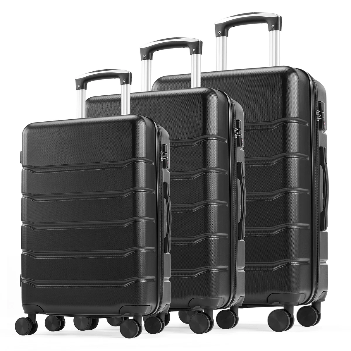 Maleta De Viaje Mappa Plus Expandible Rígida Spinner 4 Ruedas Giratorias 360 Candado Tsa Approved Equipaje De Mano Rojo 