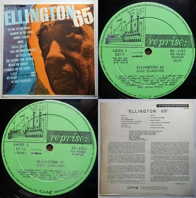 DUKE ELLINGTON ELLINGTON 65 1965 STEREO UNIQ CVR UNIQ ERROR MEGARARE CHILEAN PRS - Image 1 of 4