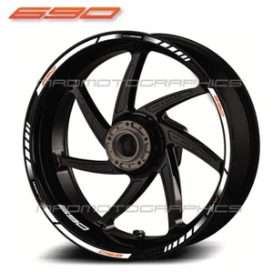 690 Duke motorcycle wheel decals rim stickers for KTM Laminated set enduro smc - Picture 1 of 2