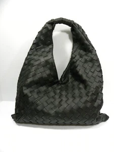 Moda Luxe Black Weaved Harley Hobo Style Bag Purse Tote - Bild 1 von 11