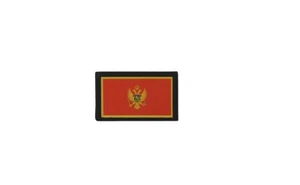 Patch Aufnäher Aufnäher Stickerei Thermoaufnäher bedruckt Flagge Badge Montenegro - Bild 1 von 1