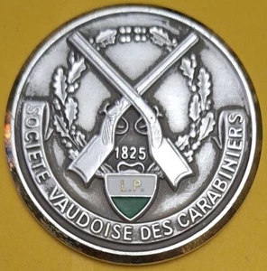 Shooting 1825 Medal of the Vaudois Society of Carabiniers 1984 (300m) Swiss - Picture 1 of 7