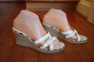 Burberry Nova Check Espadrille Wedge Criss-cross Sandal Shoes Size 39/9 (sho1000 - Picture 1 of 1