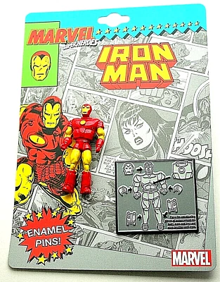 Marvel Comic Iron Man Superhéroe Figura de Acción Coleccionista Pin Set Nuevo Sin usar, en caja Nuevo 2019 Foto 1 de 4