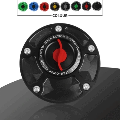 For Ducati MONSTER S2R 1000 2006-08 S4R/S/T CNC Keyless Tank Gas Fuel Cover Cap Foto 1 de 4