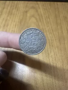 MONETA GERMANIA DEUTSCHES REICH 1/2 MARK 1917 A SC - Imagen 1 de 2