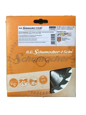 H.O.SCHUMACHER+SOHN Schumacher HW Kreissägeblatt 180x30mm Z22 #1808030022