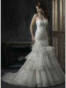 Maggie Sottero Wedding Gown - Destiny S5260 - Ivory Size 12 - NWT - Picture 1 of 4