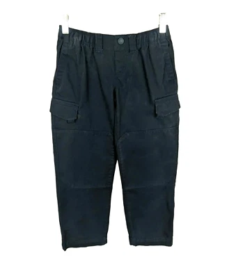 Pantalones cargo Lands End para niños talla 7 hierro rodilla cintura elástica azul marino lona Foto 1 de 4