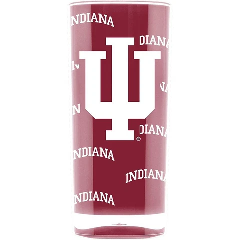 Indiana Hoosiers Acrylic Square Tumbler Glass - 16 oz Cover