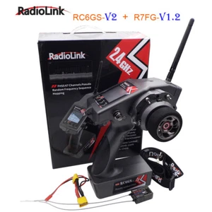 RadioLink RC6GS V2 2.4G 6CH Radio Transmitter R7FG Gyro Receiver for RC Car Boat - Picture 1 of 12