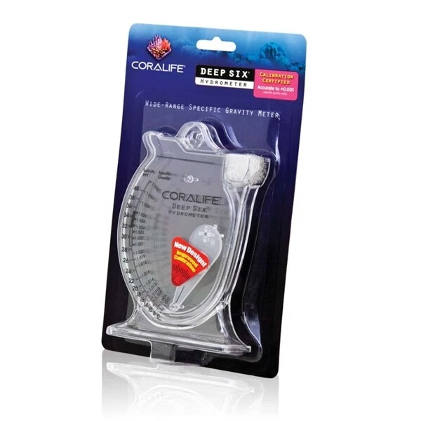 Coralife Deep Six Hydrometer For Aquariums Fish Tanks - Image 1 of 1