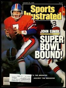 January 25, 1988 John Elway Denver Broncos Sports Illustrated