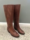 Lucky Brand Women's Iscah Knee High Boots Sz 6 Whiskey Leather NEW $219