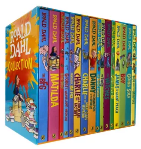 Roald Dahl Children's 16 Book Collection Box Set (ORIGINAL EDITION) Going Solo - Picture 1 of 3