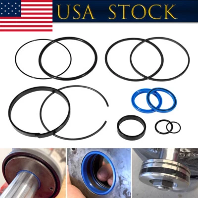 DXMOTO Hydraulic Log splitter cylinder rebuild seal kit for 4.5"Bore x 1.75"rod cylinde
