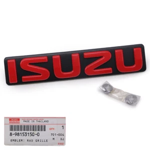 Fits Isuzu,Holden D-Max Platinum 2007 11 Red Front Logo Emblem Grille - Picture 1 of 8