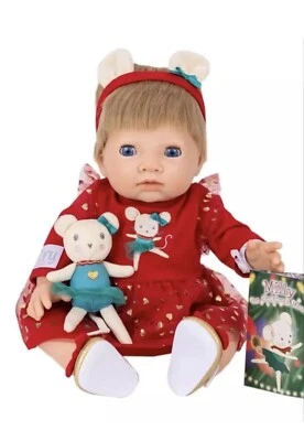 Tiny Treasure The Christmas Mouse Baby Doll Set - 44cm All Complete, Brand New - Image 1 of 4