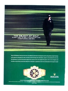 Phil Mickelson Rolex Oyster Perpetual 2005 anuncio impreso original 8,5 x 10,5" - Imagen 1 de 8