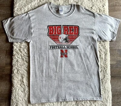 University Of Nebraska Cornhuskers “Big Red” Adult Large Football Helmet Shirt - Image 1 of 4