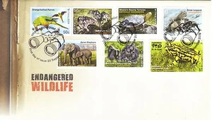 .AUSTRALIA - 2016 ENDANGERED WILDLIFE - Juego de 7 diseños en FDC. - Imagen 1 de 1