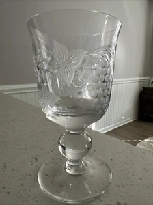 RARE Brierley Kinver Crystal Bacus Diana Large Wine Water Spooner 4” X 7” Tall - Picture 1 of 7
