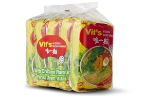 VIT'S ORIGANAL INSTANT NOODLE,CHICKEN FLAVOUR(1BUNDLE) BUY 1 FREE 80gx3!! - Picture 1 of 2