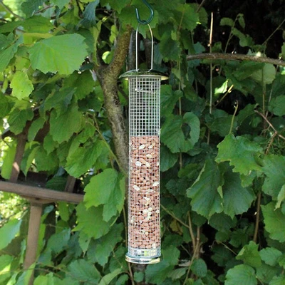 Bird Nut Feeder Large Hanging Deluxe Metal 31cm Wild Garden Bird Peanut Feed - Image 1 of 3