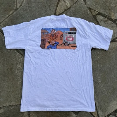 Camisa Divertida De Colección XL Blanca Risque Adulto Humor Vaquera Vaquero Regalo Novedad Foto 1 de 4