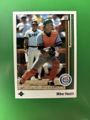 1989 Upper Deck Mike Heath Detroit Tigers #654 - Image 1 of 2