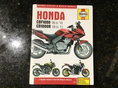 HONDA CBF1000 06 to 2010 & CB1000R 2008 to 2011 SERVICE REPAIR MANUAL BY HAYNES - Image 1 of 4