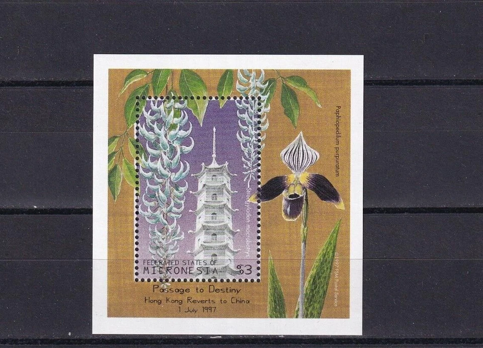 SA07c Micronesia 1997 Hong Kong Reverts to China Minisheet - Image 1 of 1