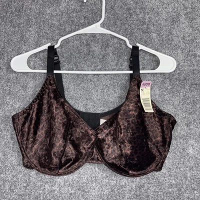KMART bra Size 40DD Black Brown Animal Print Underwire - Image 1 of 4