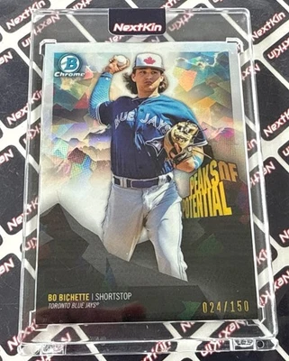 2018 Bowman Chrome Peaks of Potential Atomic Refractor /150 Bo Bichette #PP-BB - Image 1 of 3