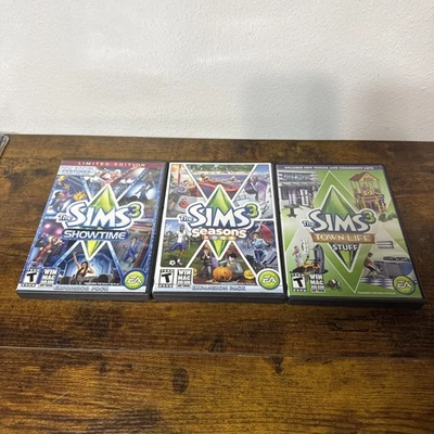 Sims 3 PC Showtime, Jahreszeiten und Stadtleben Sachen Konvolut  - Bild 1 von 4