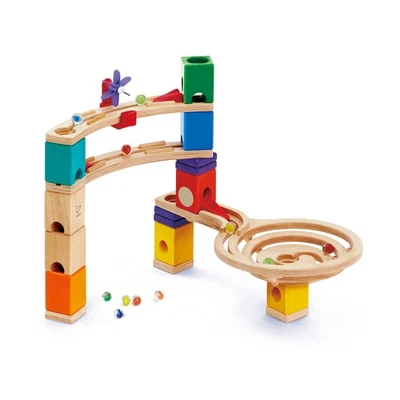 Hape Race to The Finish Marble Run Game Wooden Track Multi Colour Toy for Kids - Image 1 of 4